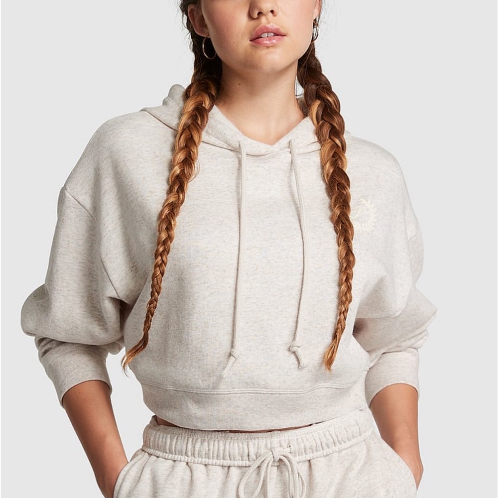 PINK cropped hoodie